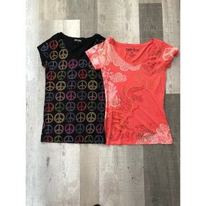 Lucky Brand Bundle of 2 Graphic Tees